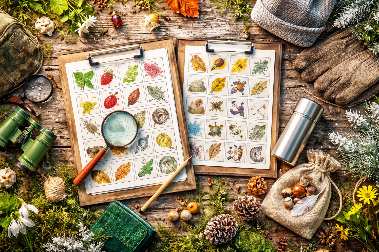 Natur-Bingo zum Ausdrucken