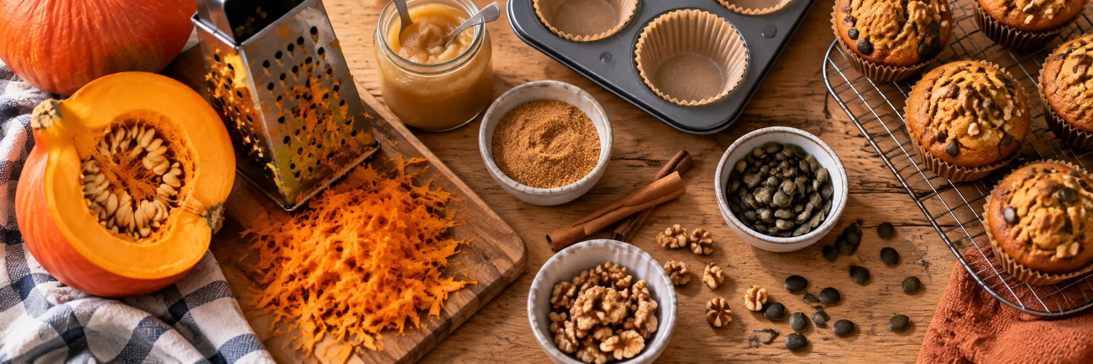 Kürbis-Muffins Rezept: saftig und wenig Zucker