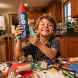 Basteln mit Kindern – 15 Ideen mit Haushaltsmitteln