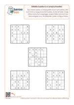 Detektiv-Sudoku Set 2 – 6×6 anspruchsvoller – Vorschau
