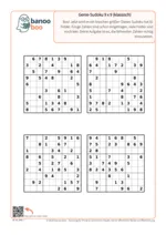 Vorschau: Genie-Sudoku Set 1 – 9×9 klassisch