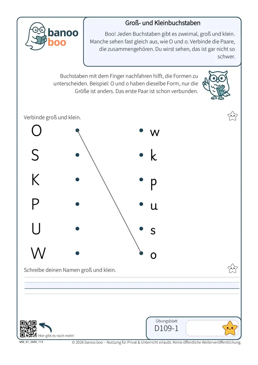 Groß- und Kleinbuchstaben – Vorschau