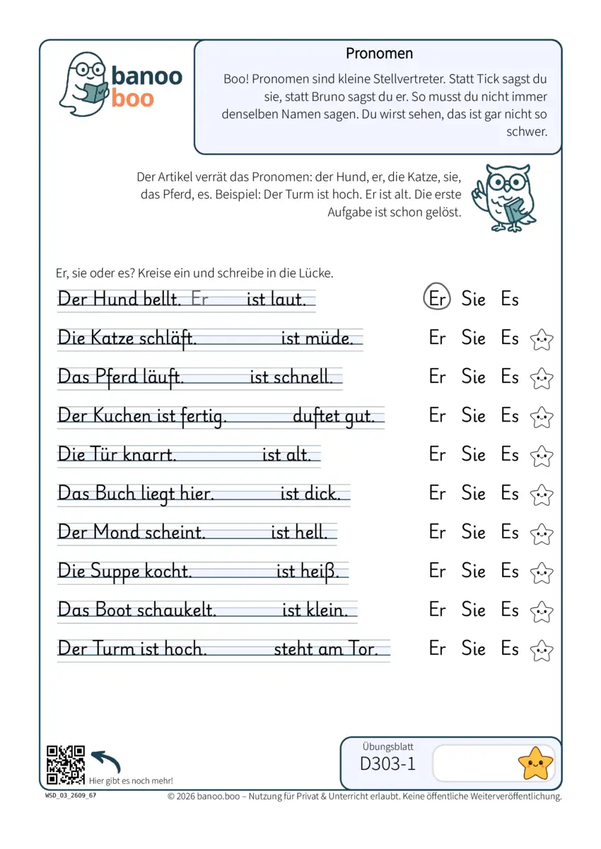Pronomen – Vorschau