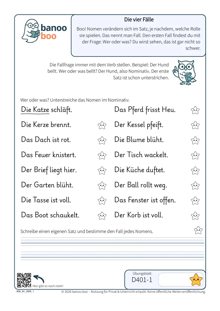 Die vier Fälle – Vorschau