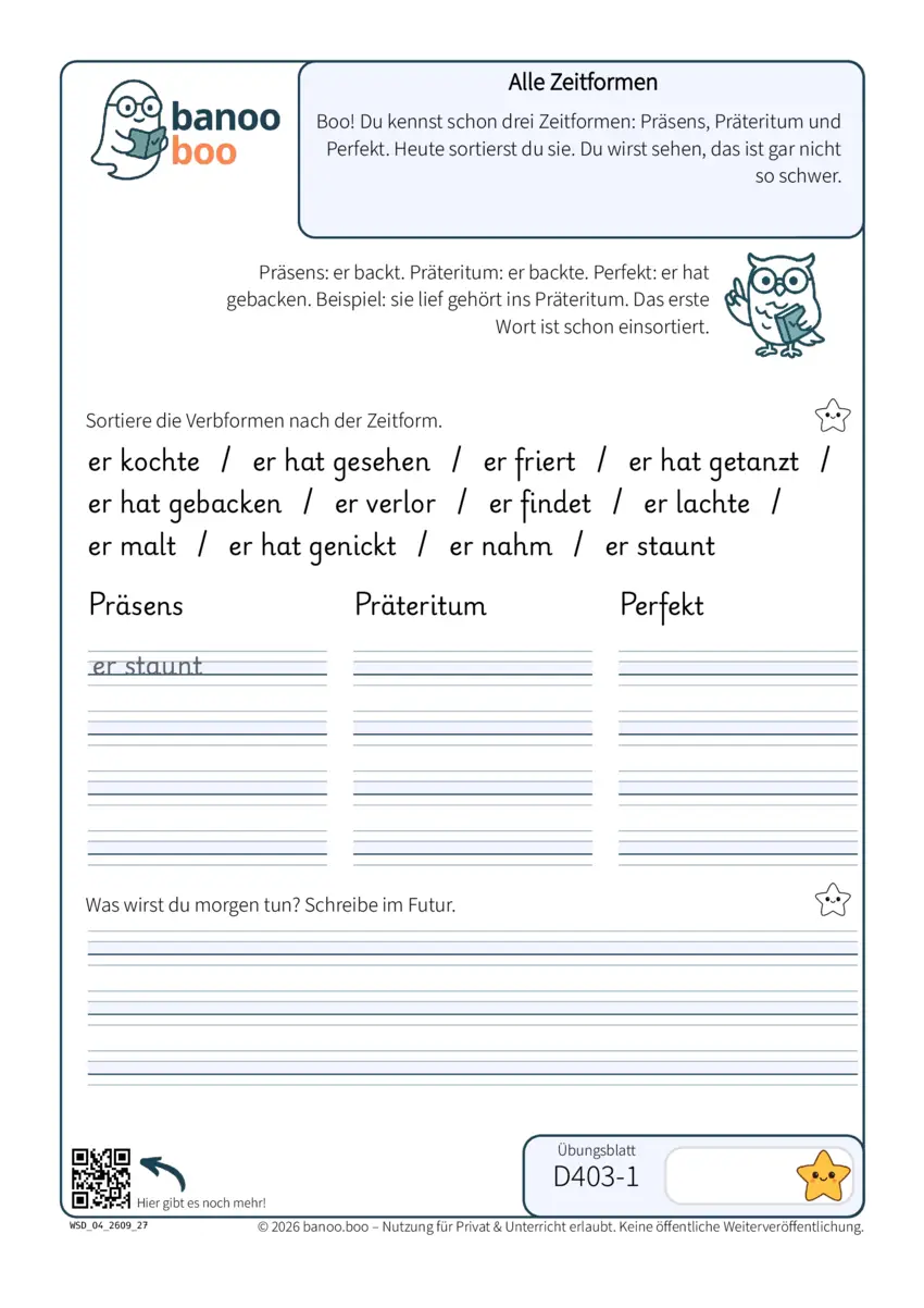 Alle Zeitformen – Vorschau