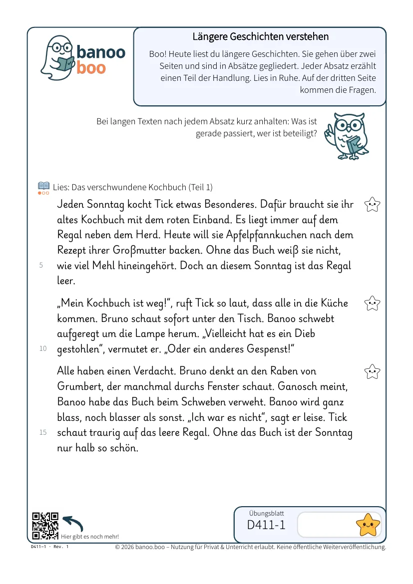 Längere Geschichten verstehen – Vorschau