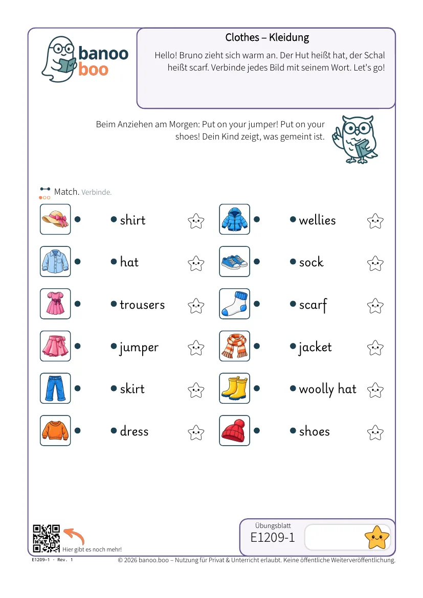 Clothes – Kleidung – Vorschau