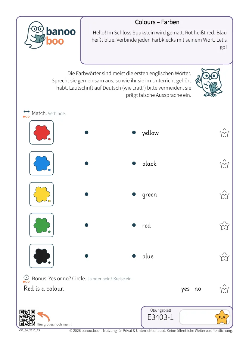 Colours – Farben – Vorschau