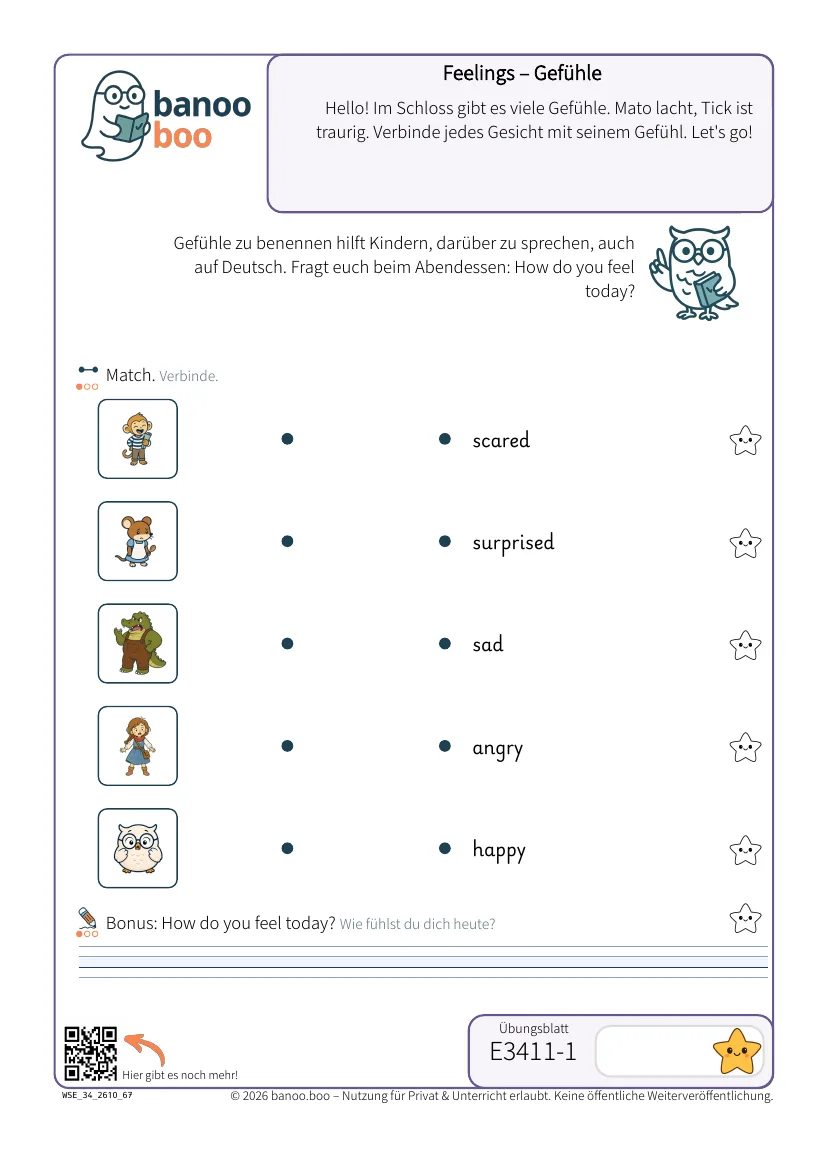 Feelings – Gefühle – Vorschau