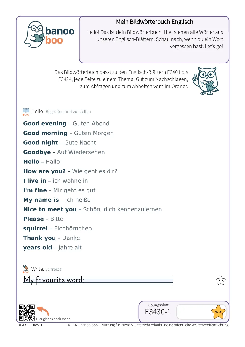 Vorschau: Mein Bildwörterbuch Englisch