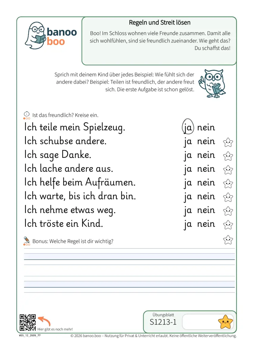 Vorschau: Regeln und Streit lösen