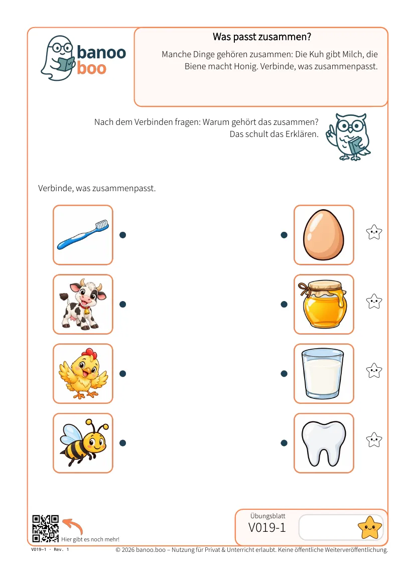 Was passt zusammen? – Vorschau