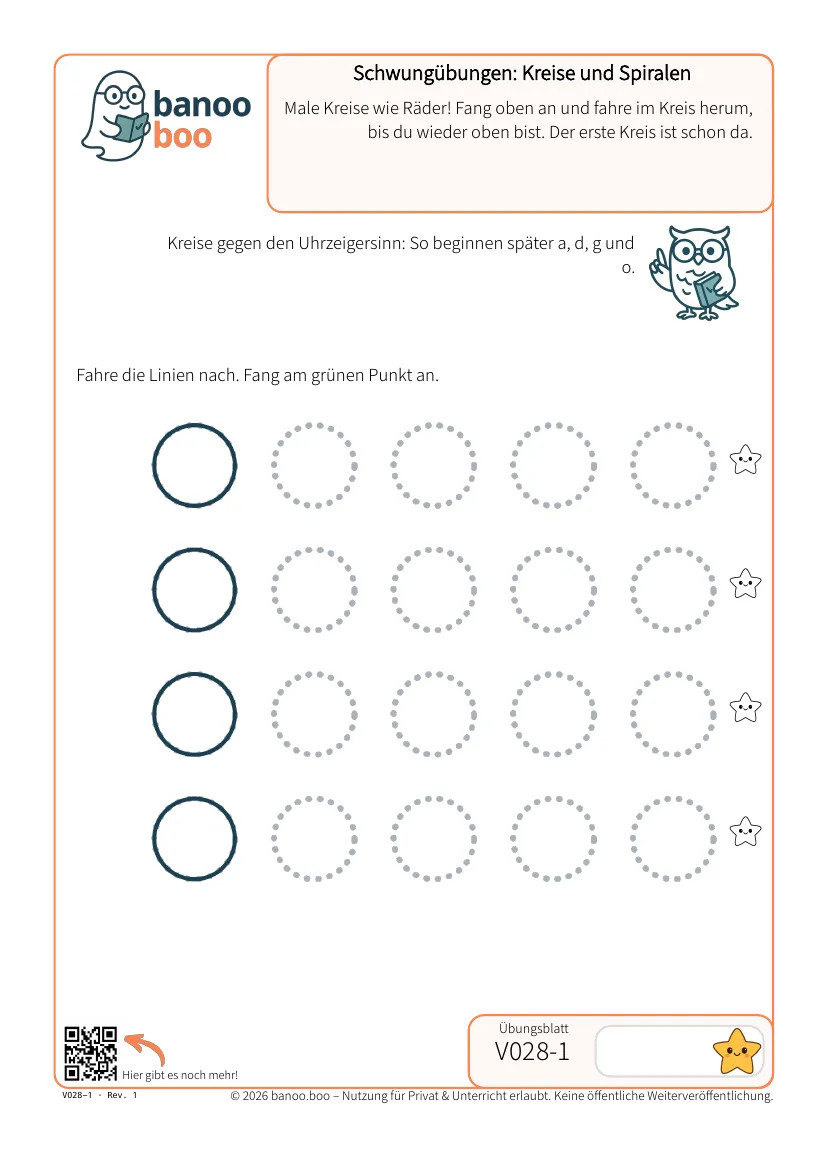 Schwungübungen: Kreise und Spiralen – Vorschau