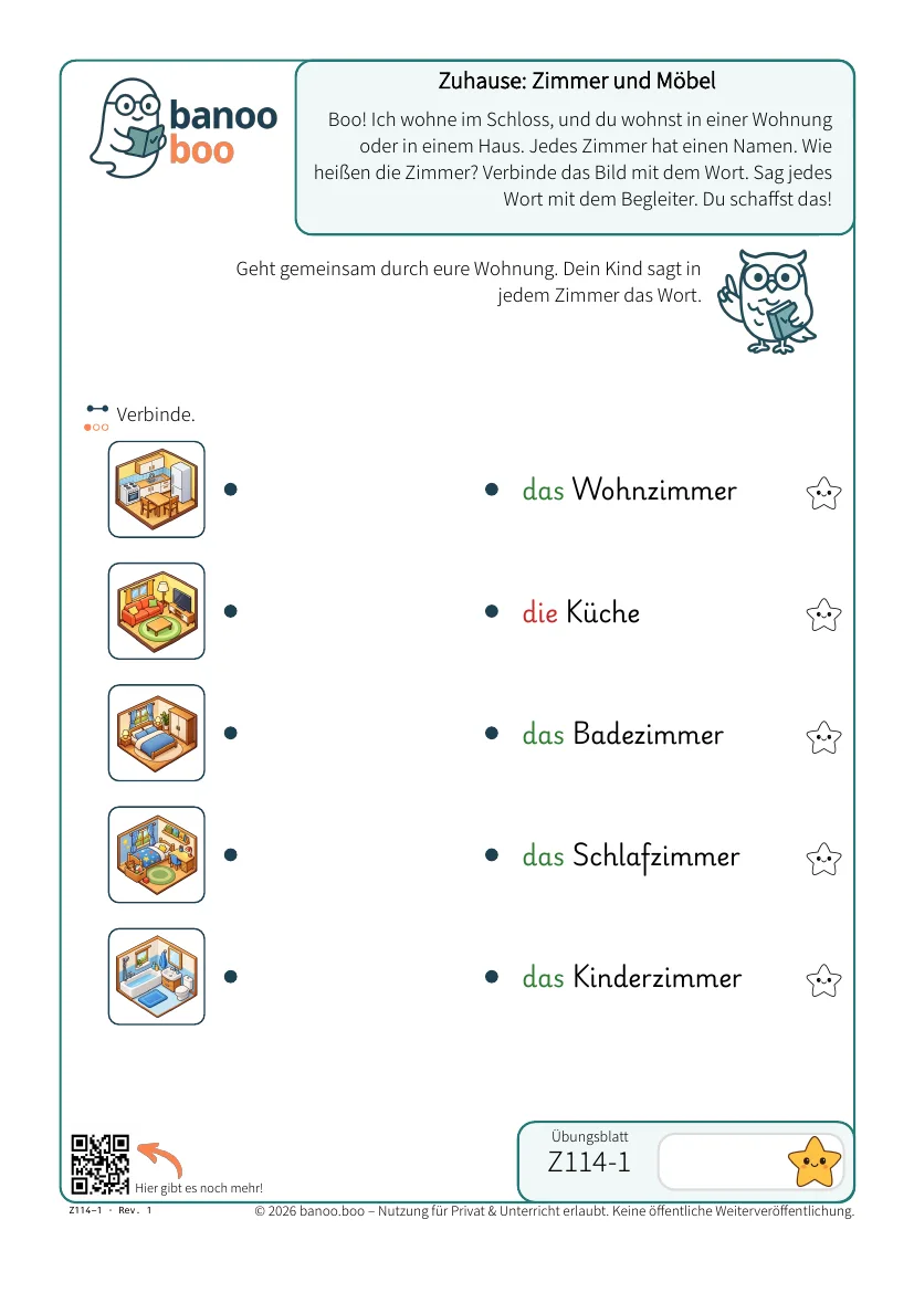 Zuhause: Zimmer und Möbel – Vorschau