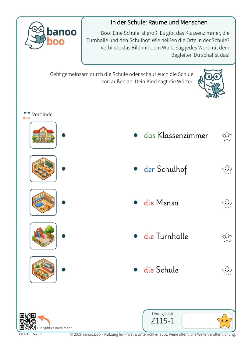 Vorschau: In der Schule: Räume und Menschen