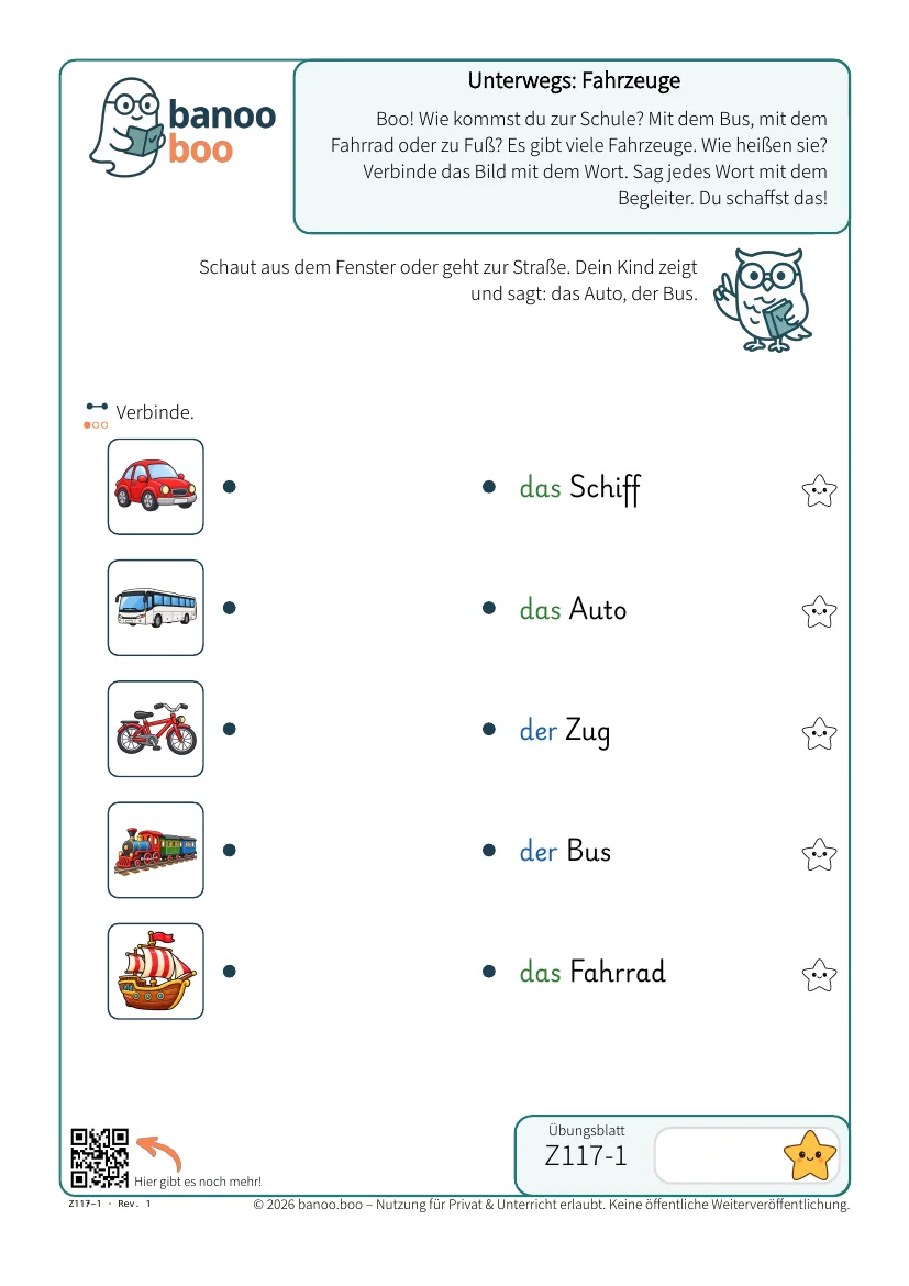 Unterwegs: Fahrzeuge – Vorschau