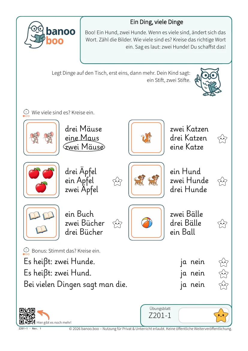 Vorschau: Ein Ding, viele Dinge: der Plural