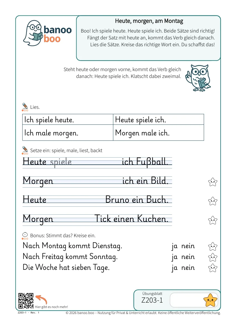 Heute, morgen, am Montag – Vorschau